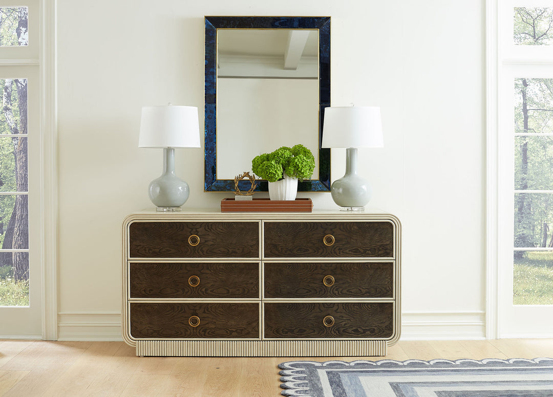 Wyatt 6-Drawer, Sailcloth Sheen