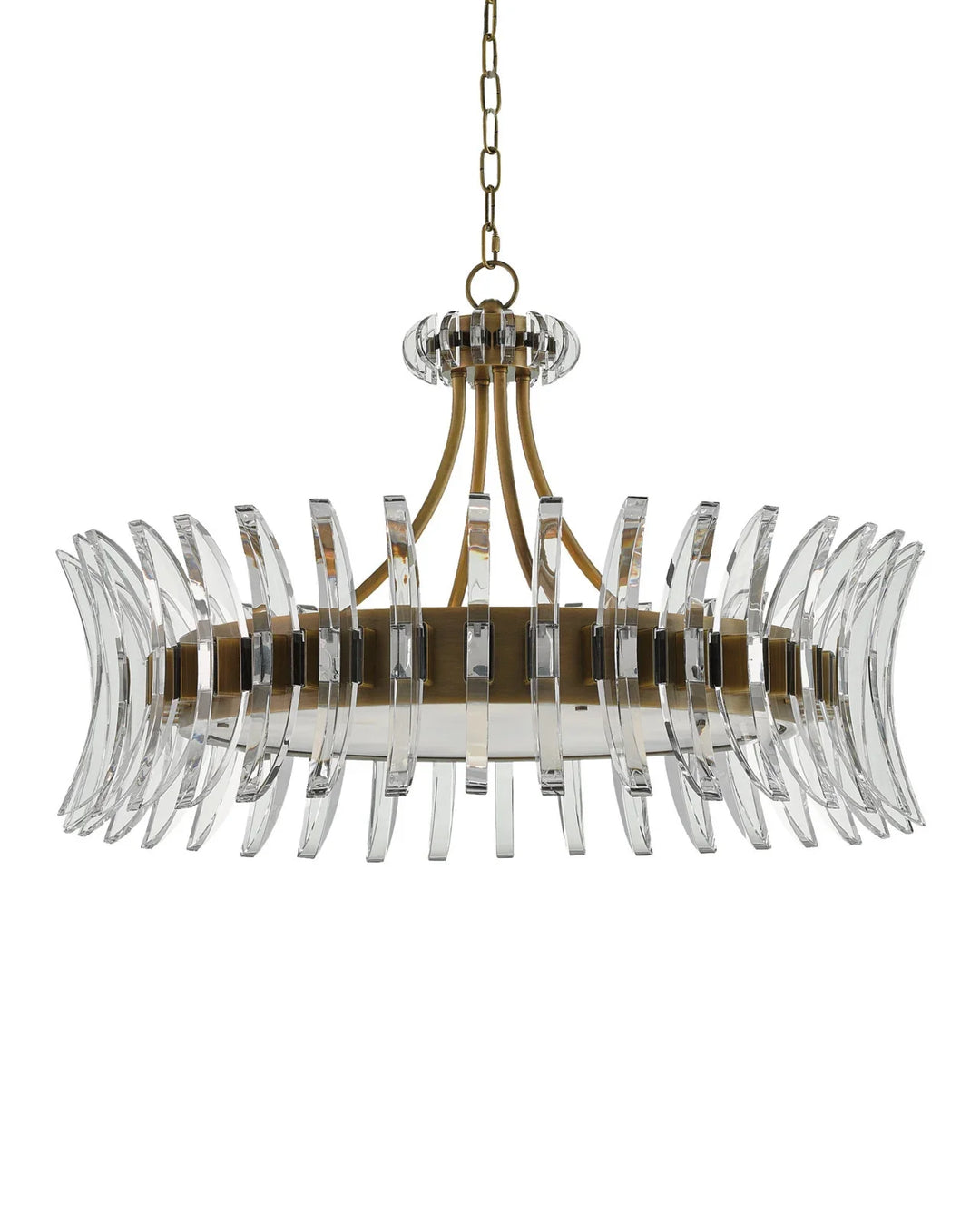 Coquette Large Brass Chandelier