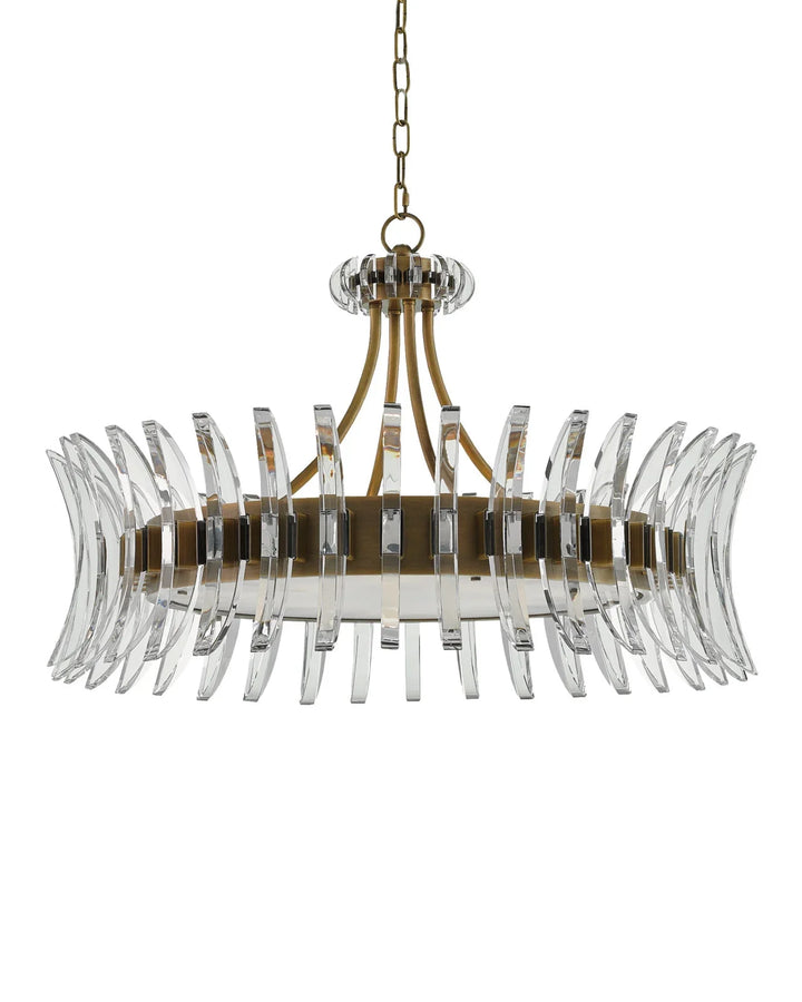Coquette Large Brass Chandelier