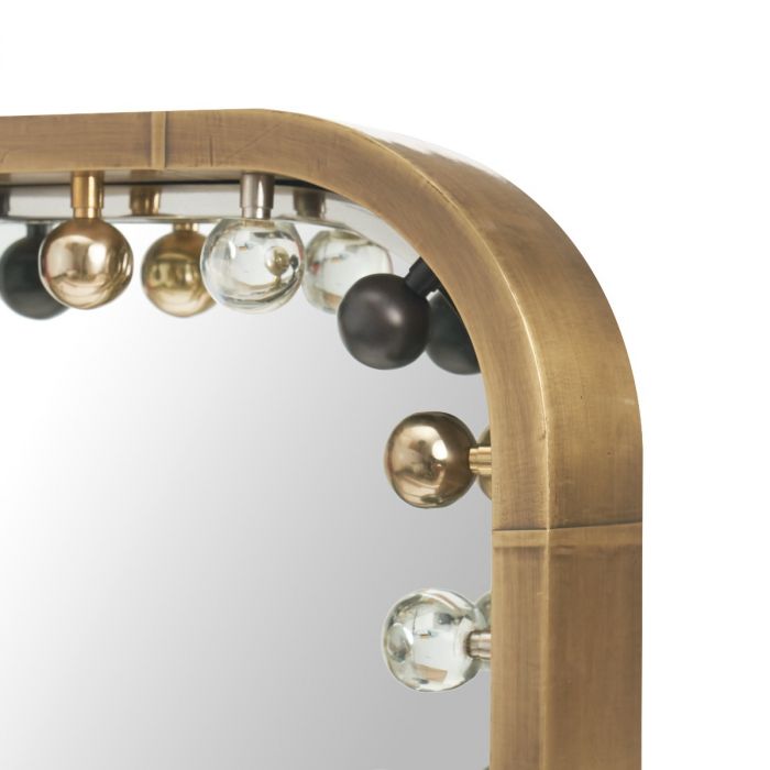 Zoe Large Mirror Antique Brass