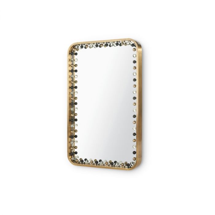 Zoe Large Mirror Antique Brass